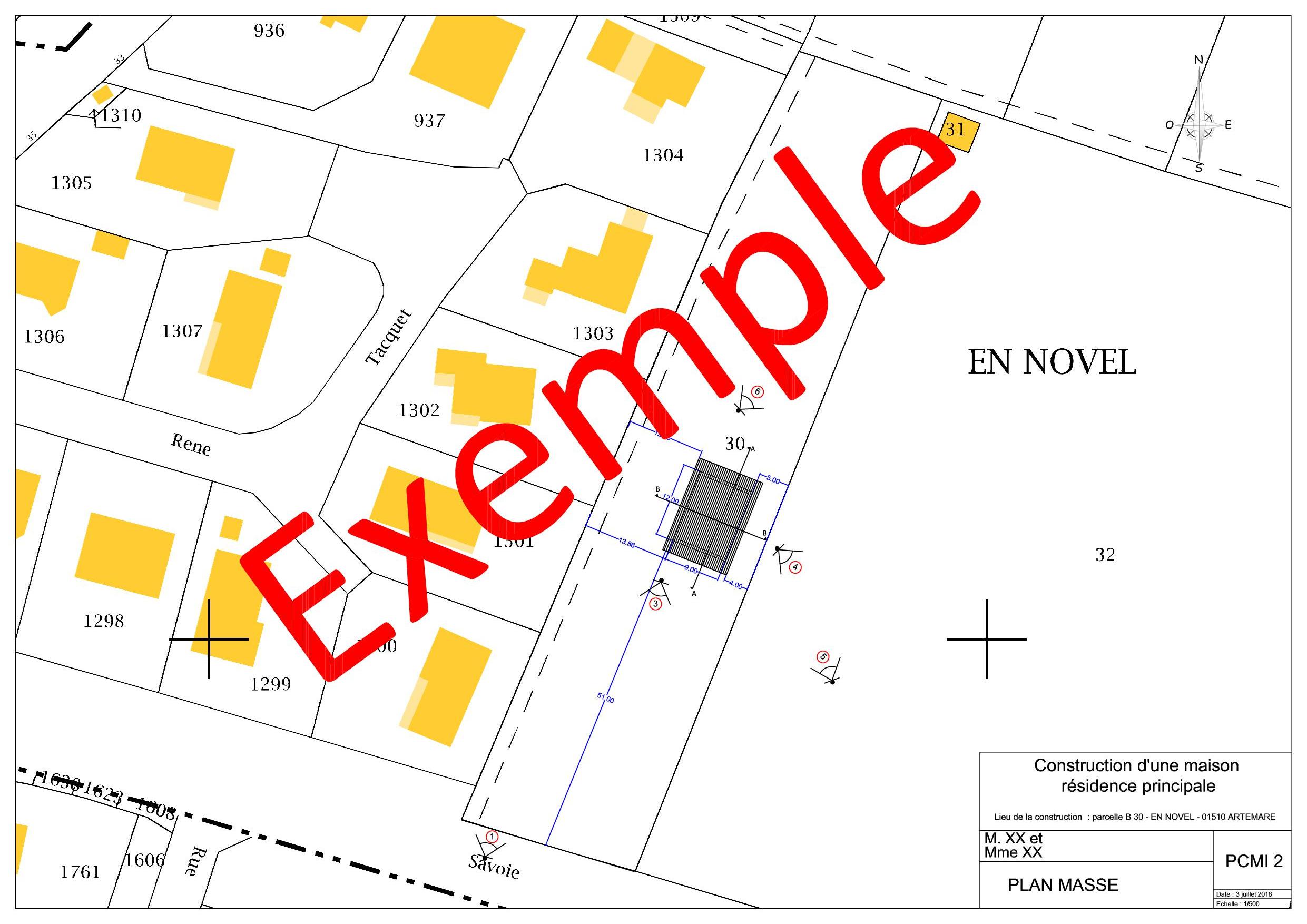 2 Plan masse (pcmi2 obligatoire)